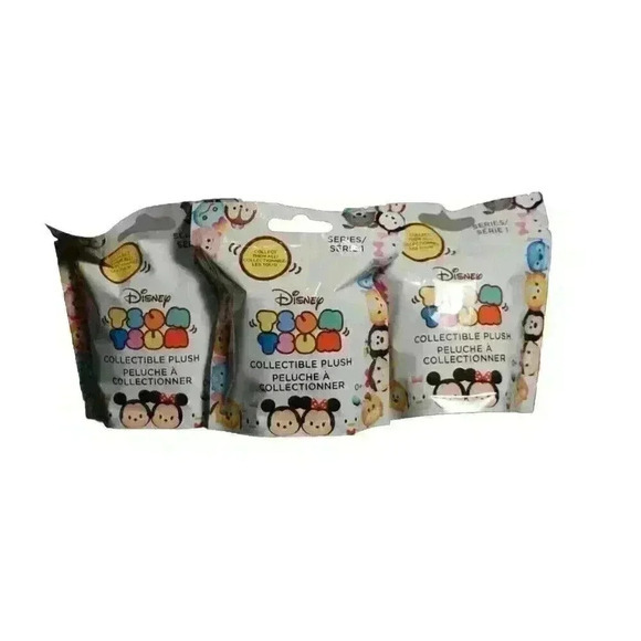 NEW Disney‎ Tsum Tsum Series 3 Mystery Collectible Plush Blind Bags ( Lot Of 3) - Picture 1 of 2